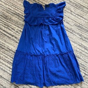 **SOLD** Who What Wear Royal Blue Eyelet Dress